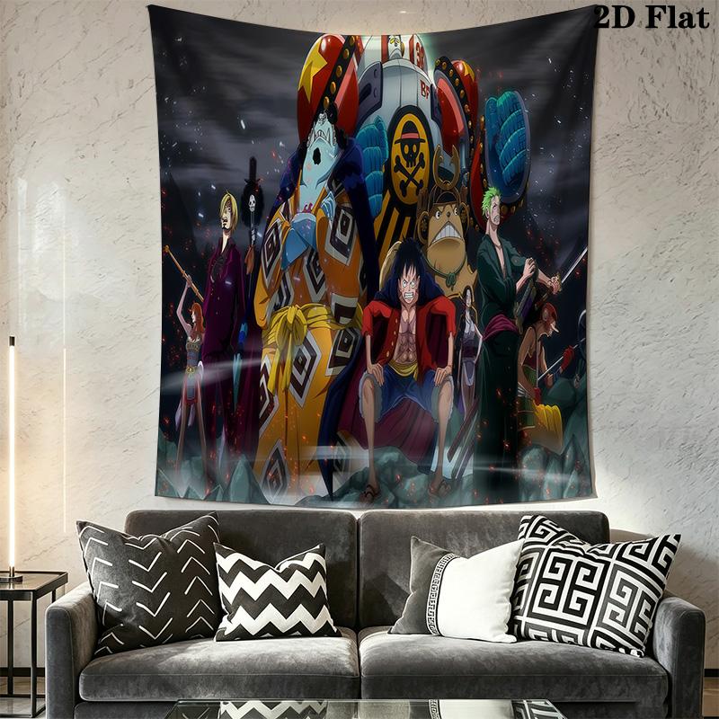 One Piece Tapestry Wall Tapestry Background Cloth Fashion Print Home Decor Soft Wall Covering Decoration