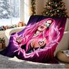 Karol G Pattern Blanket for Home Decoration, Bed, Sofa, Car Travel, Camping, Suitable for All Seasons, Birthday Christmas Gift