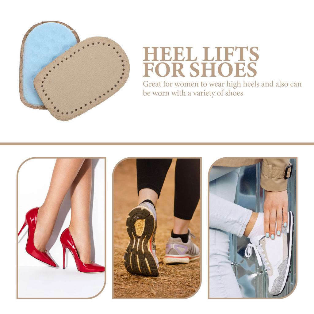 8Pairs High Heeled Shoe Pads Premium Cloth Insoles Foot Cushion Supportive Rear Sole Pads for Pain Relief Walking