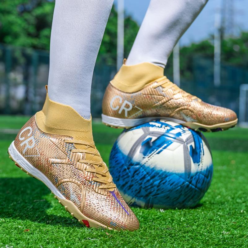 Purple Men Soccer Shoes Society Cleats Professional Football Boots Indoor Fast Football Field Boots Sneaker Boy Training Sneaker