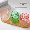 Colorful Tulip Glass Candle Holder & Aromatherapy Diffuser for Home Decor