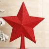 Gold Glitter 3D Christmas Tree Star Topper Ornament
