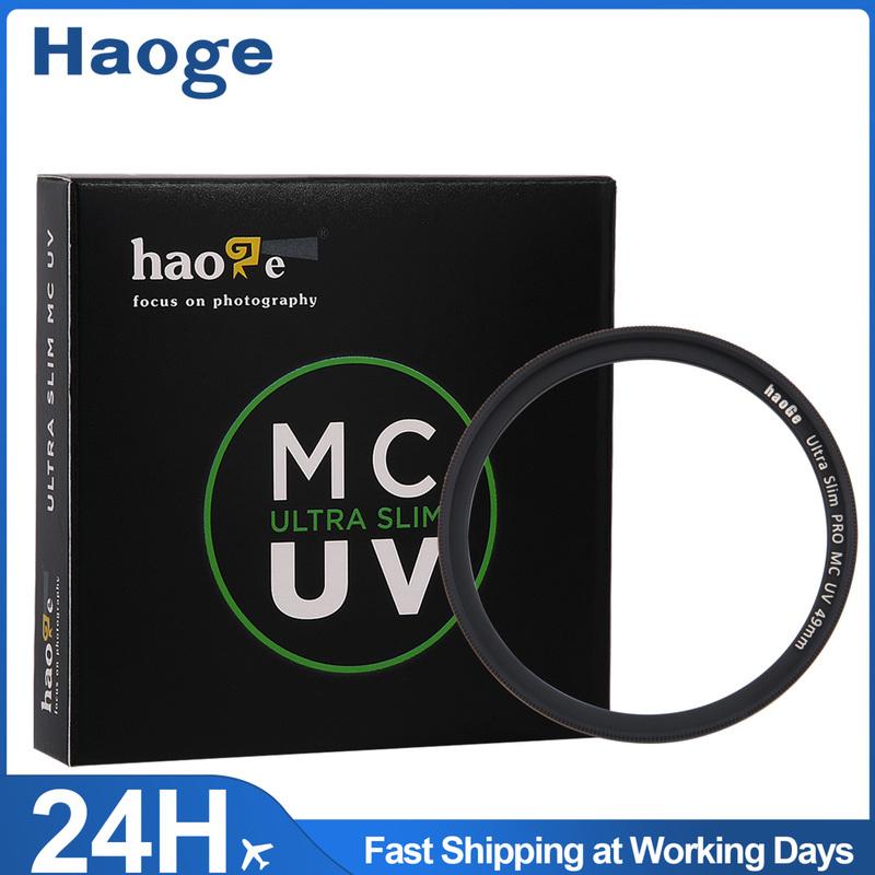 

Haoge 49mm Ultra Slim MC UV Protection Multicoated Ultraviolet Lens Filter for Fujifilm Fuji X100VI X100V X100F Camera UV-49 49mm