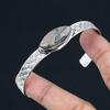 Marquise Spider Web Jasper Gemstone Sister Elegant Trendy Bangle Sterling Silver