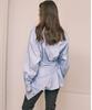EMKM Scarf Striped Shirt_Blue