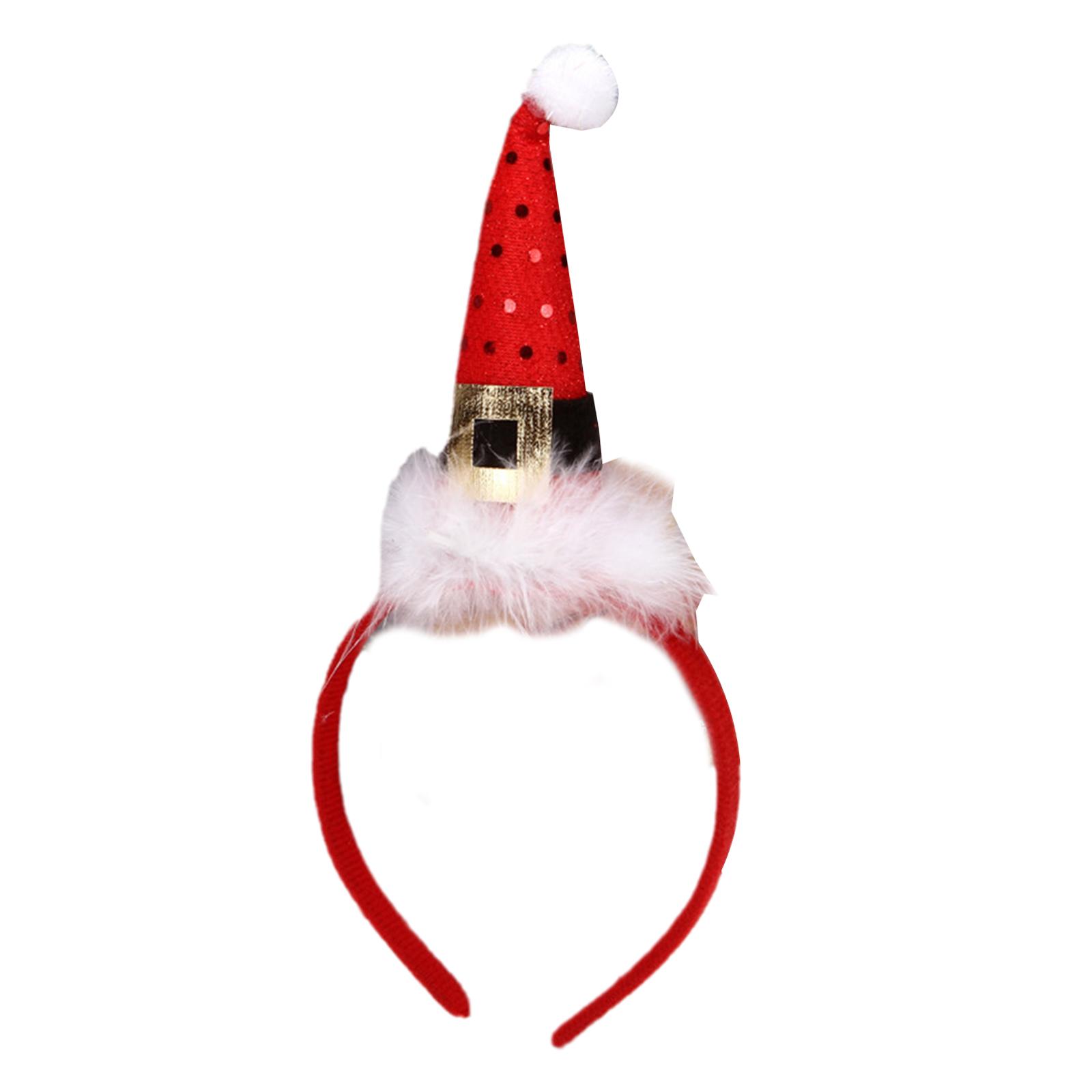 

Cartoon Christmas Tree Headband with Sequins Hairband Furry Headband for Halloween Cosplay Accessories