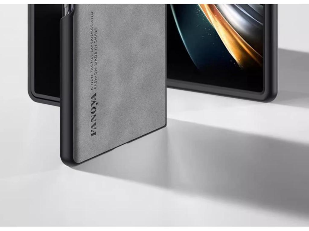 Samsung Z Fold 7 Sheepskin Leather Texture Case - Soft, Foldable, Anti-Scratch