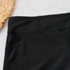 Women's Solid Color Boxer Style Swim Shorts Elastic Waistband Quick Dry Swimwear Bottoms for Casual Beach and Pool Use