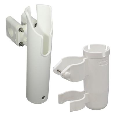 BMO JAPAN Plastic Rod Holder for Rails 1pc Jig Holder Set & (White) [20A0026 20A0042]