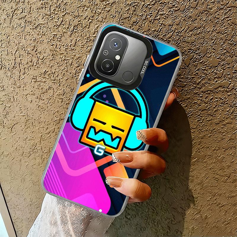 Geometry Dash Game Shockproof Phone Case for Xiaomi Poco X7 X6 X5 X3 Pro F7 Ultra M8 Redmi 15C 15 14C 13C 12C 10C 13 12 10
