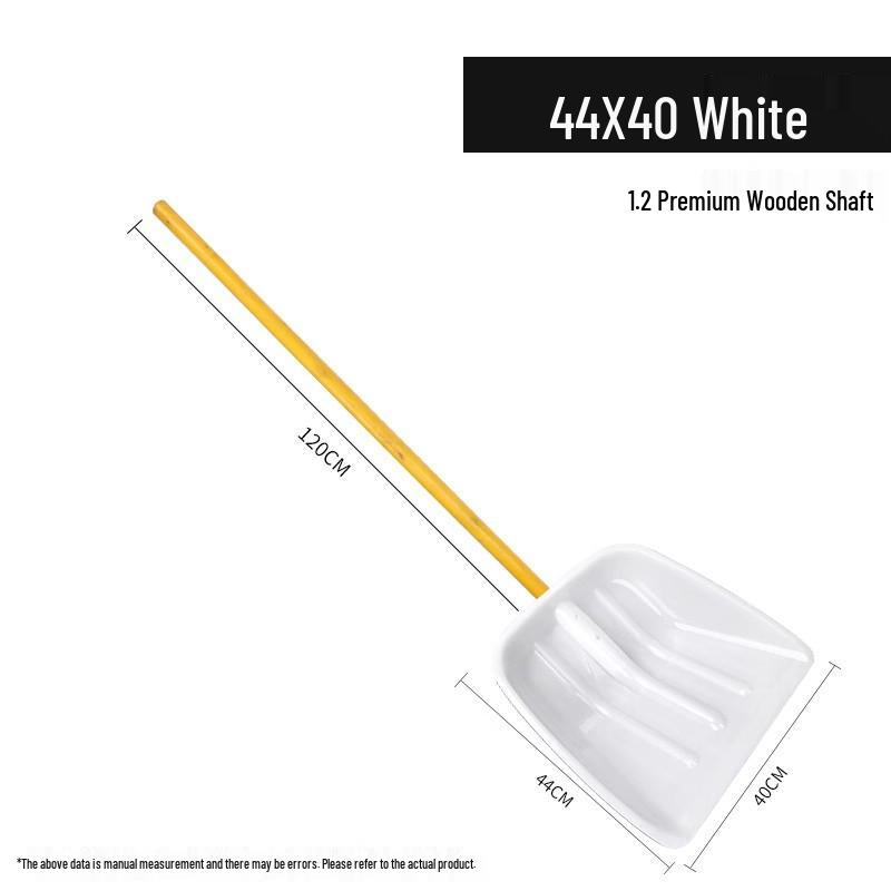 Poszerzona Wytrzymała Odporna na Ścieranie Plastikowa Łopata do Śniegu, Zboża i Śmieci