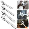 New High-Carbon Steel Adjustable Wrench Large Openin Long Handle Wrench Universal 6-12 Inch Heavy Duty Wrench