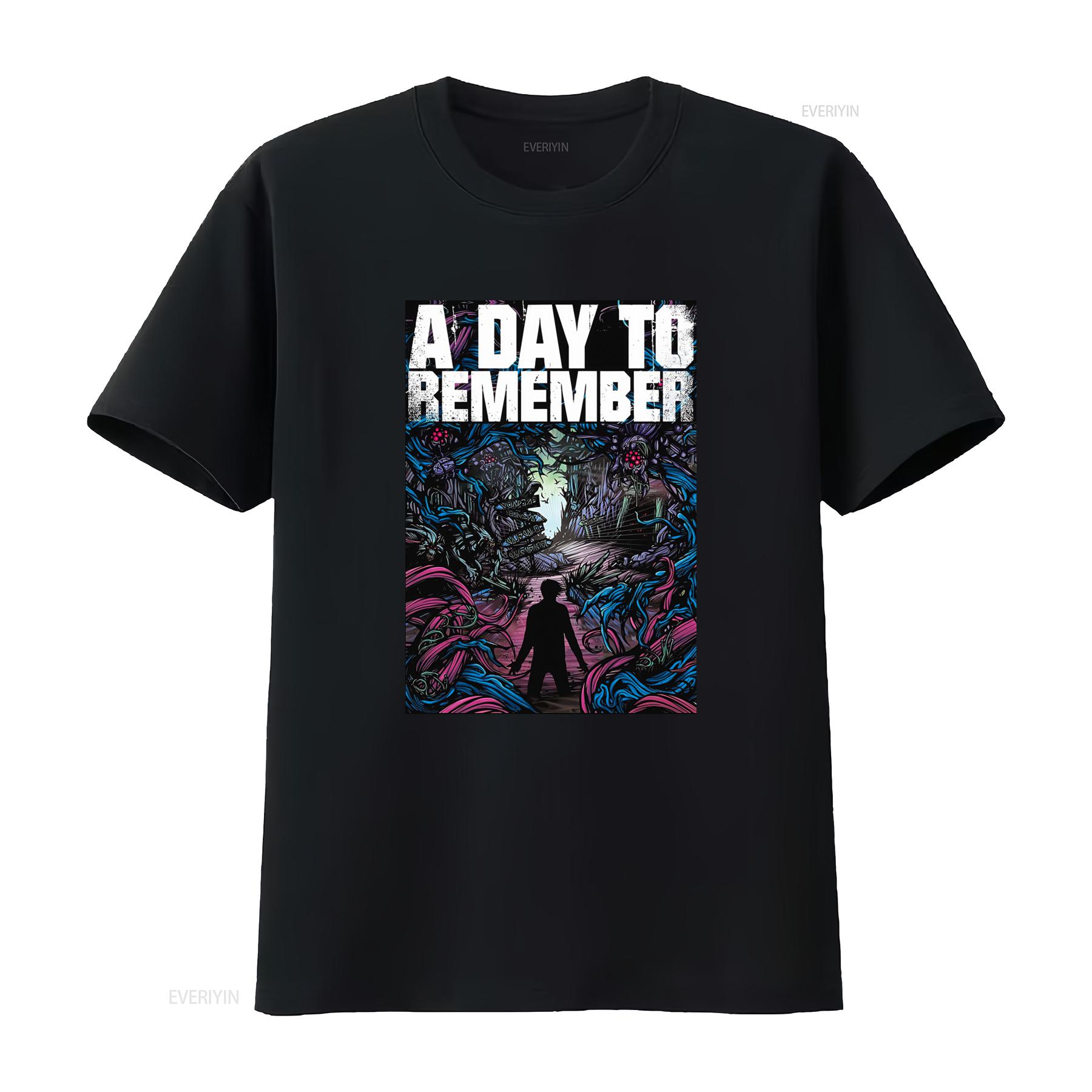 

A Day To Remember Rock Punk Band Retro CD Cover Heavy Cotton T Shirt vintage Washed Soft Slightly fashion graphic 4XL