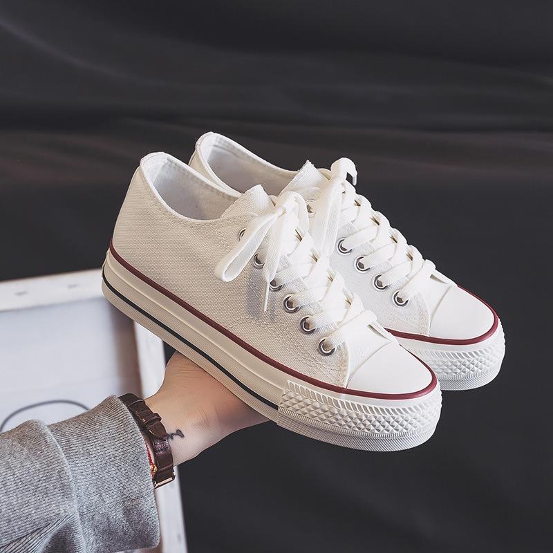 Thick-soled Canvas Shoes, Women's Shoes, Spring and Autumn New Inner Heightening Shoes, Ulzzang Versatile Cloth Shoes