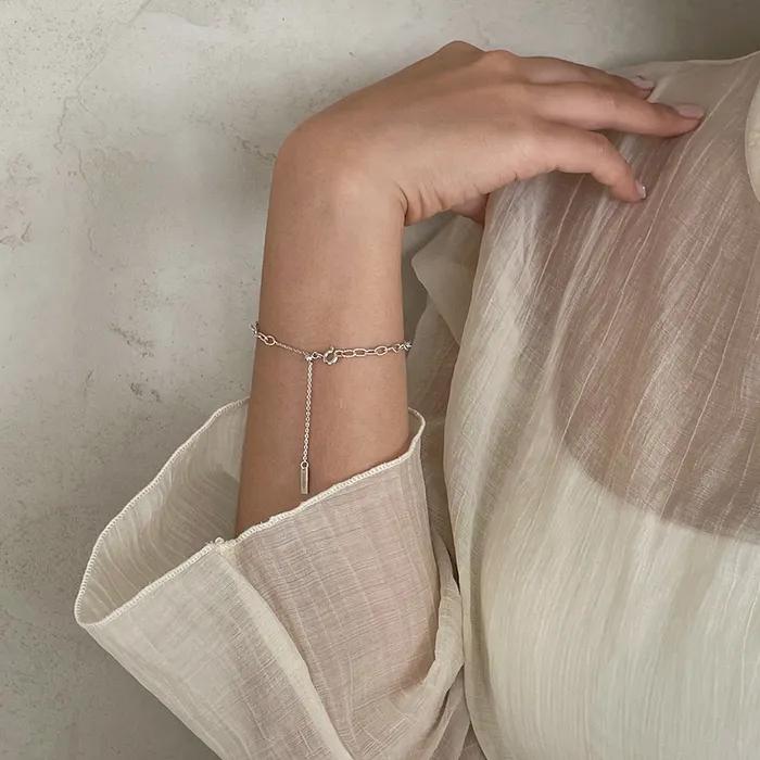Shimmer Cutting Chain Bracelet_mvb16