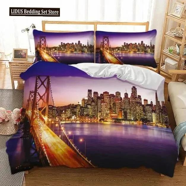 

Comforter Novelty Gift Paris Tower Red Car Print Polyester Bedding Set Romantic London City Quilt + 2-3Pcs Comforter (quilt)-EU Single(135*200cm)3pcs