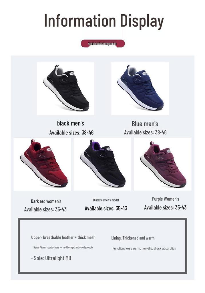 Soft Sole Non-Slip Walking Shoes for Men - Ideal for Spring & Autumn, Perfect for Middle-Aged & Elderly