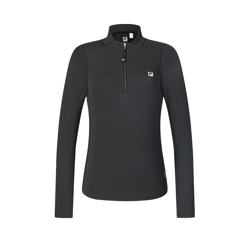 

New FILA Fitness T Shirts Women s Pitch Black A11W431207FBK S(160/80A)