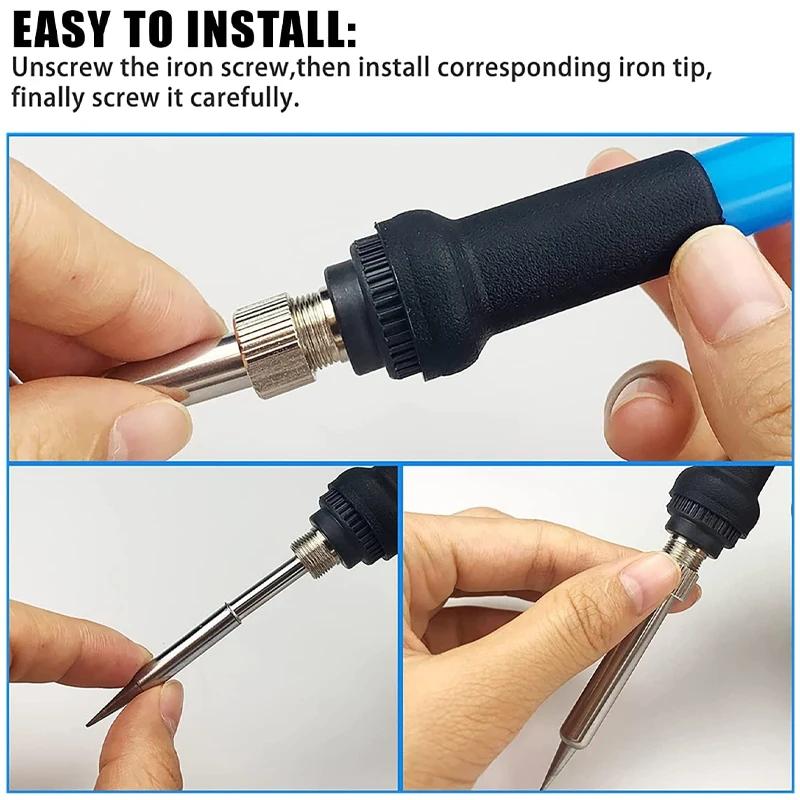 Lead-free Environmentally Friendly Soldering Iron Ip 900M-T I+B+K+2.4D+3C Copper Soldering Iron Tip Soldering Station Iron Head