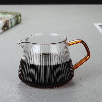 Shangqi Vertical Striped Glass Coffee Server