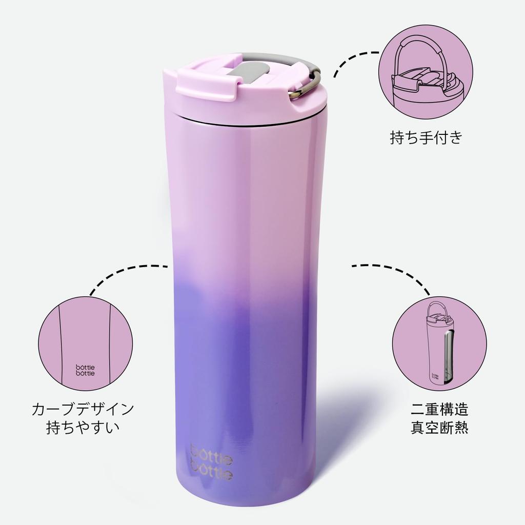 600ml Vacuum Insulated Tumbler with Straw, Portable Handle, Stylish Design for Outdoor Activities, Coffee, Beer, and More. Comes with Lid for Easy