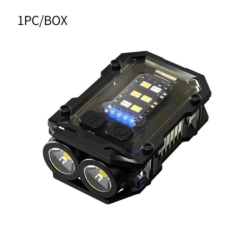 Super Bright Powerful Pocket Torch Light LED Multifunctional Linterna Magnetic COB LED EDC Mini Keychain Flashlight Rechargeable