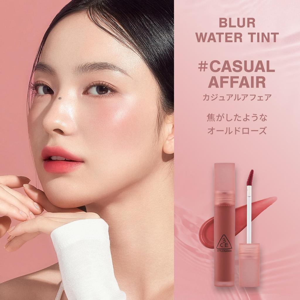 3CE Blur Water Tint Casual Affair Lipstick Lip Tint Korean Lipstick Korean Cosmetics