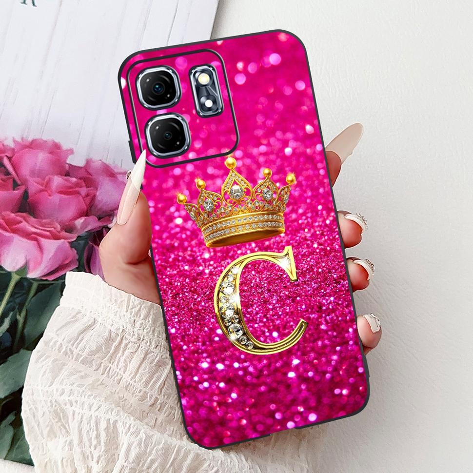 For Infinix Hot 50i Case Stylish Letter Cover X6531 X6531B Soft Silicone Phone Case For Infinix Hot 50i Hot50i Back Cover