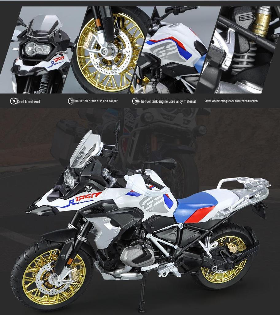 Boxed Water Bird R1250 GS Alloy Motorcycle Model Collection: Simulation 1-9.