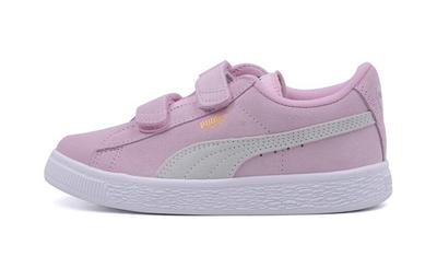 Suede Casual Abrasion Resistant Support Lightweight Low Top Kids' Skateboarding Shoes Pink 359595-23