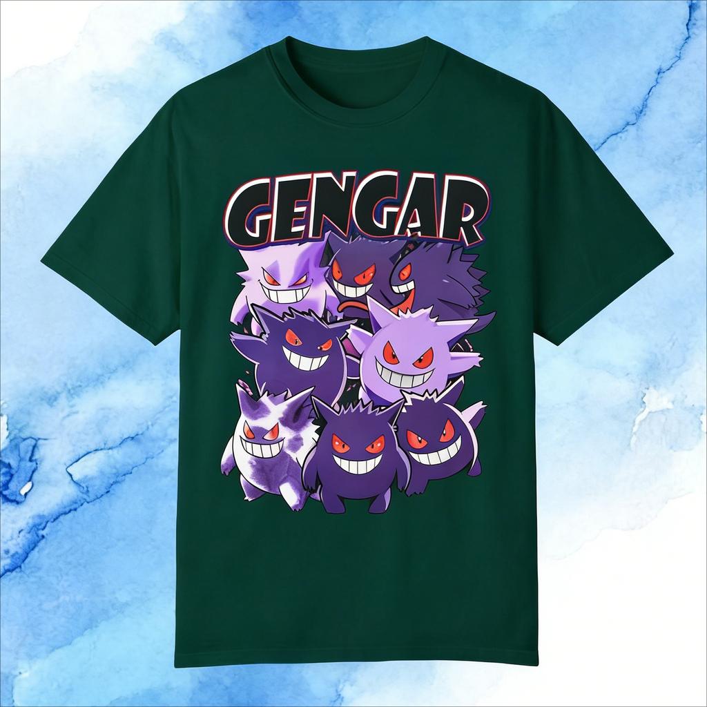 Anime Gengar Graphic T Shirt Man Pokemon 2026 Oversized Women Casual Cotton Short Sleeve Tee Streetwear Y2k Clothes Summer Tops