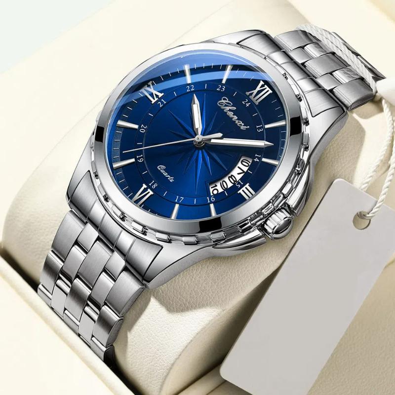 Chenxi NOUVELLES Montres pour Hommes Mode Sport Quartz Calendrier Étanche Lumineuse Montre Acier Inoxydable Cadeaux pour Hommes