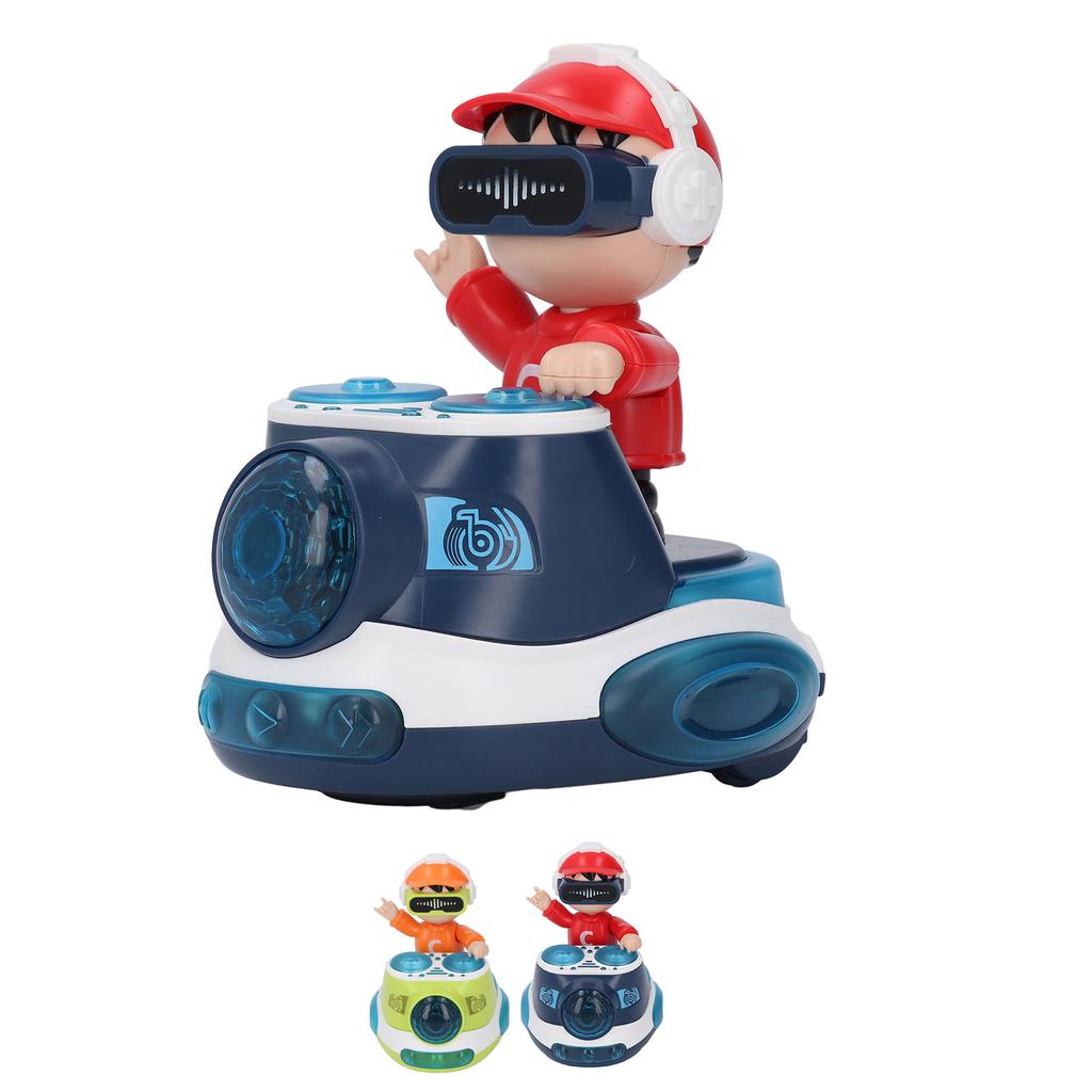 DJ Hüpfender Beat Rock Junge Tanzendes Spielzeug mit Musik Blinklicht Universalrad Automatische Bewegung R