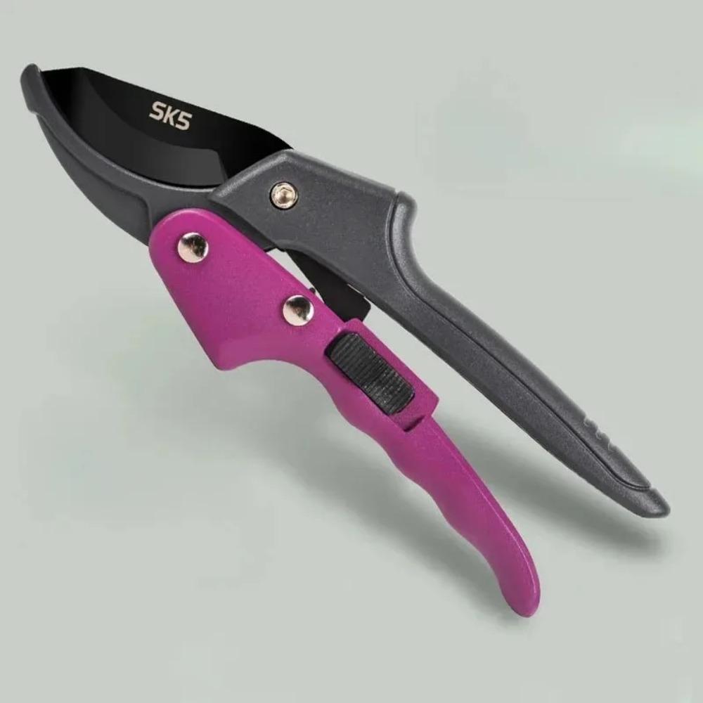 SK5 High Carbon Steel Gear Driven Scissors for Less Effort Garden Bypass Tree Rough Pruning Scissors