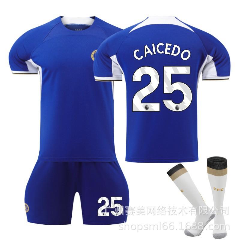 2324 Season Chelsea Home No. 8 Enzo 7 Sterling 6 Silva 10 Mudrik Jersey