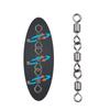10PCS 8-Shape Swivel Rolling Connector Flexible Rotation Fishing Rolling Swivel   Carp Fishing