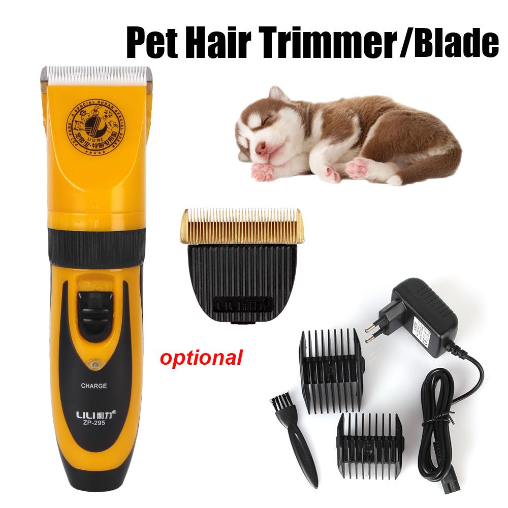 Optional Ceramic Blade / Pet Hair Clipper Electric Scissors Haircut Trimmer Shaver Set for Rabbit Cat Puppy Grooming CutterGood product