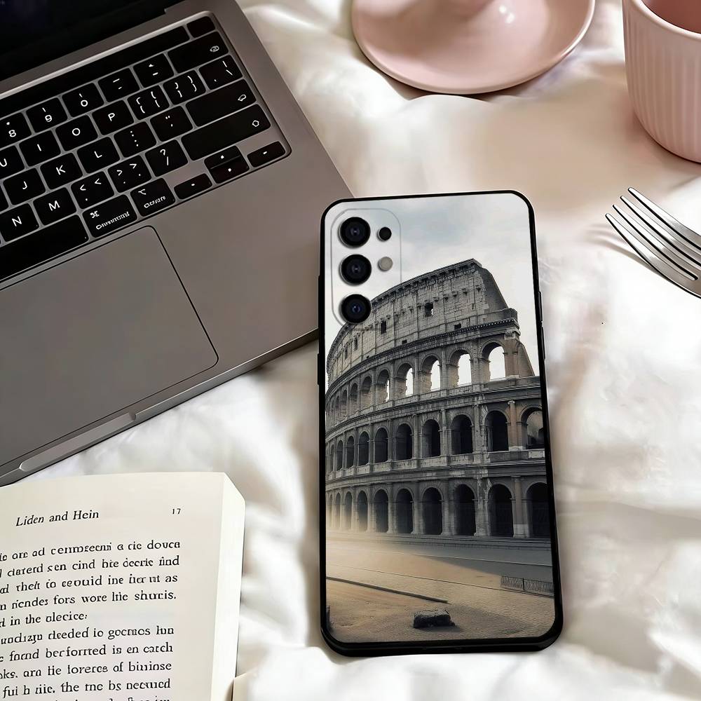 The Colosseum, Romes Phone Case For Samsung S25,S24,S21,S22,S23,S30,Ultra,S20,Plus,Fe,Soft Silicone Black Cover
