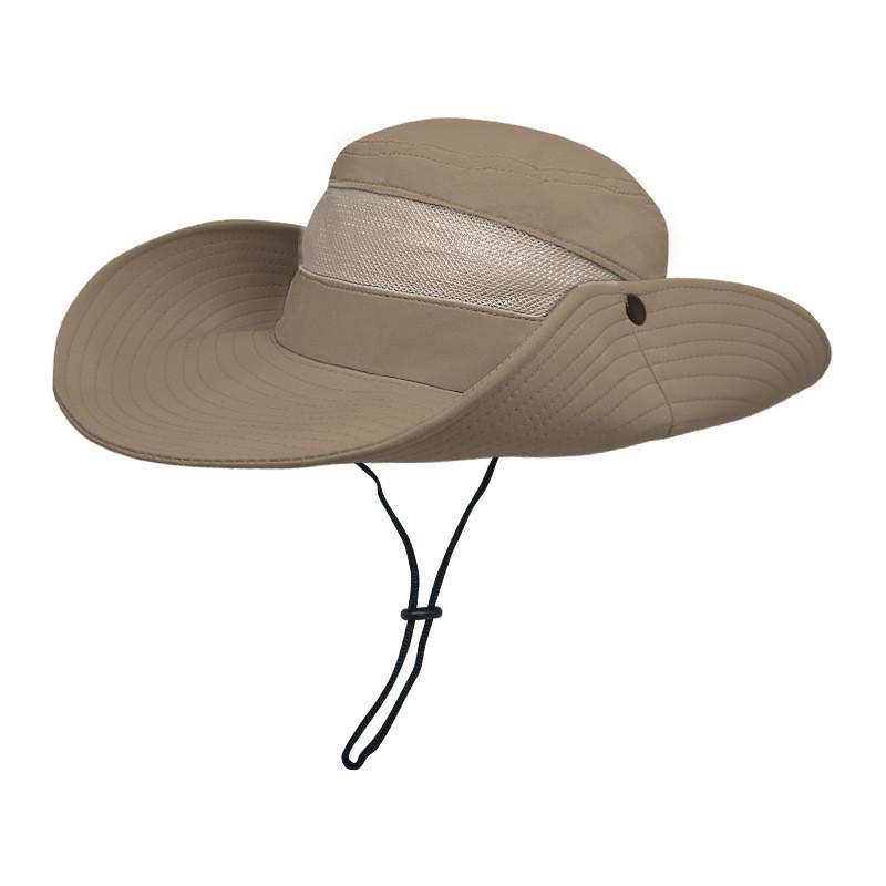 Outdoor Sun Hat Men Women Large Brim Fisherman Cap With Uv Protection For Beach Fishing
