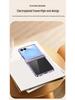 Samsung Z Flip Ultra-Thin Transparent Electroplated Drop-Proof Case Set for Models 7/6/5/4/3