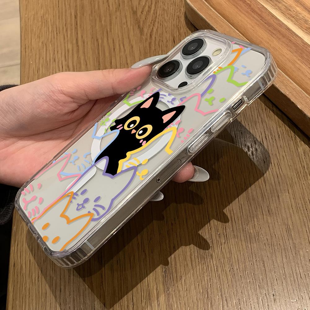 Magnetisk telefondeksel for iPhone 11 12 13 iPhone 13 14 15 Pro 15 16 Pro Max Samsung A15 A16 A25 A26 A55 A56 S25 S24 S22 S23 Ultra S25 Edge