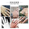 Adjustable Vintage Coin Ring Men Women Sterling Retro Style Finger Gift Accessory