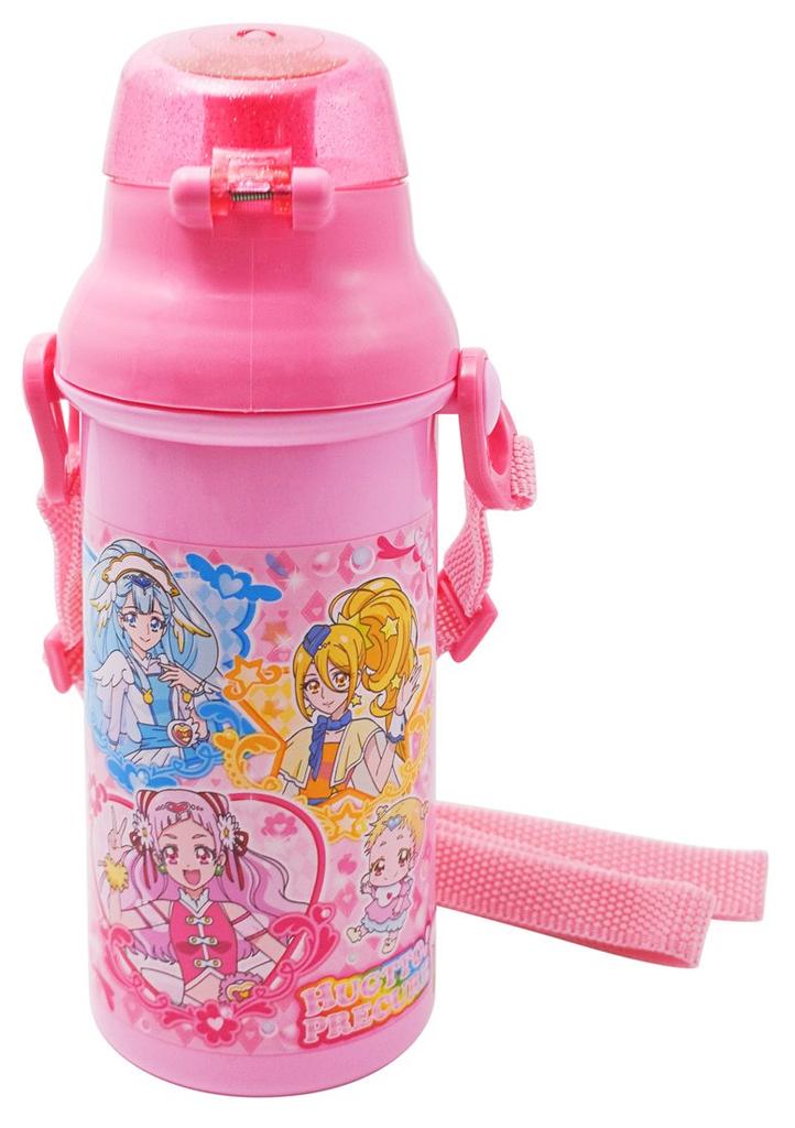 Skater Water HUGtto Made In Japan Children's Bottle, 480ml, PreCure,