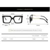 Vintage Big Frame Anti Blue Light Square Glasses Women Luxury Brand Designer Trendy Optical Frames Sexy Lady