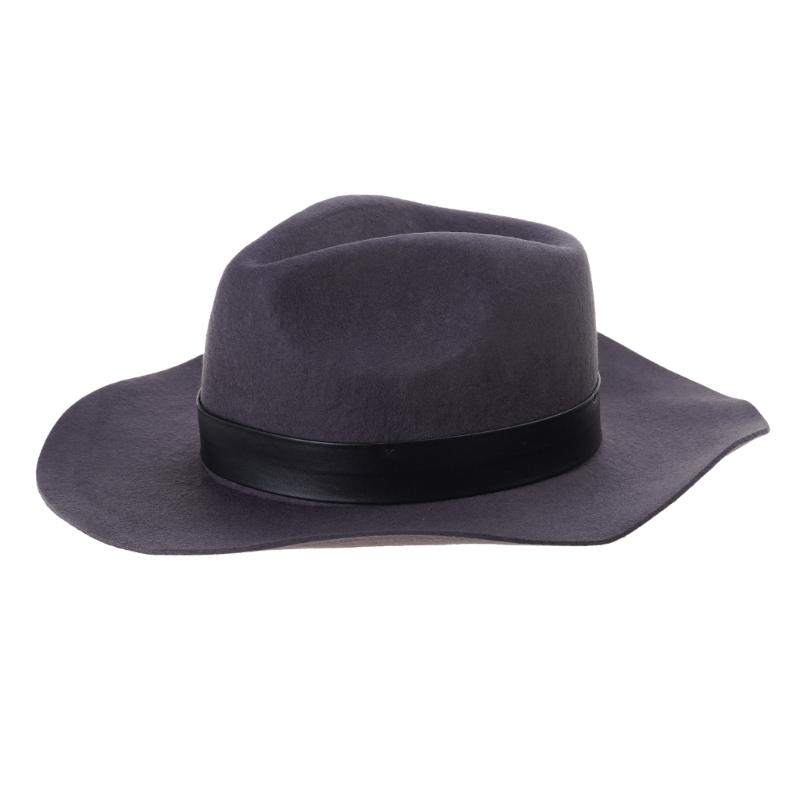 Roleplay Cowboy Hat Woolen Fedora Jazzs Hat Music Festival Hat Costume Decors