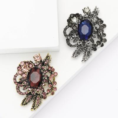 Módní Všestranná Slitina Kamínky Malá Skleněná Brož Populární High-End Dámské Oblečení Korsáž Šperk Pin