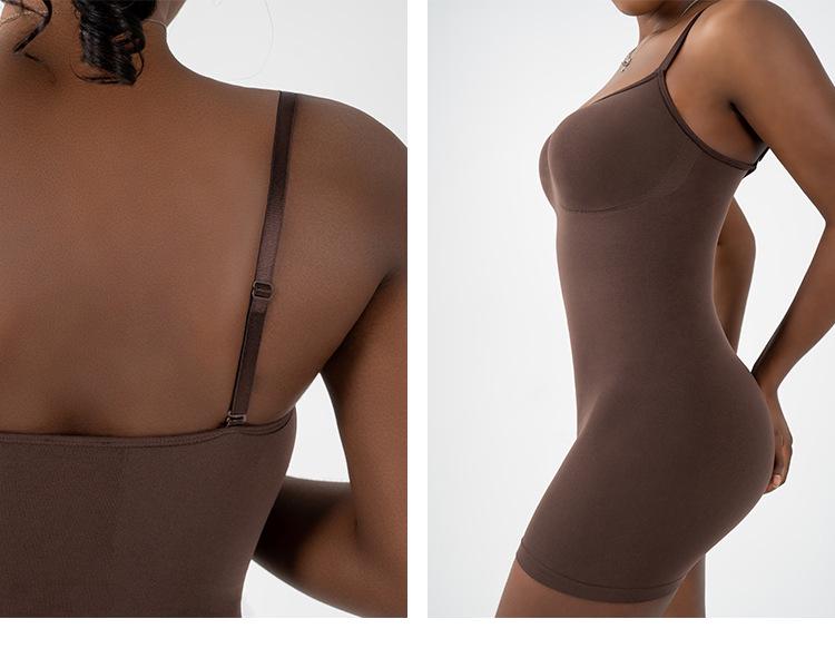 Damska Bezszwowa Kamizelka Modelująca Sylwetkę z Regulowanymi Ramiączkami i Kontrolą Brzucha