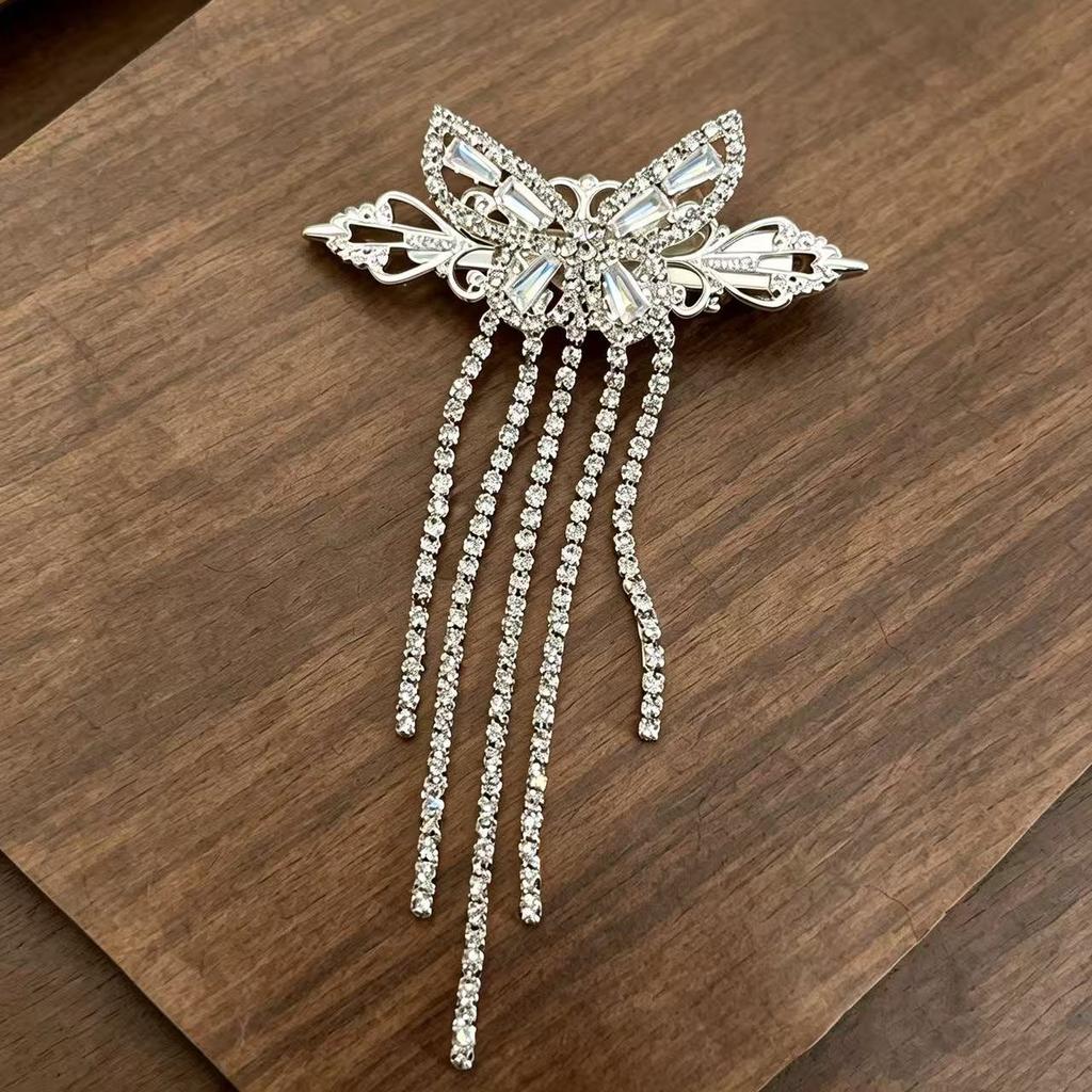 Hollowed-out Butterfly Hairpin Hair Accessory Headpiece Hair Clip Side Parting Ancient-style Fringe Clip Beak Clipper