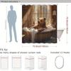 Versatile Style Shower Curtain With Hooks Easy Hang Waterproof Washable For Home Hotel Apartment Bathtub Decor