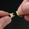 Brasss Quick Release Keyring Edc Connecting Buckle Double Headed Quick Pull Buckle 360 Rotating Buckle Mountaineering Buckle